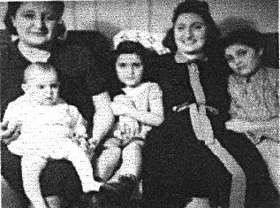 my Aunts Mildred and Esther and children